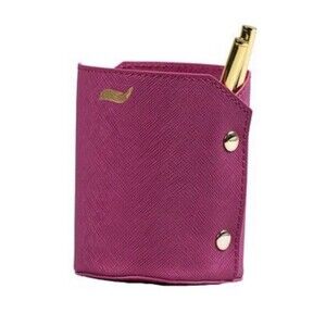 Elevation By Tina Wells Vegan Leather Cup Pen Holder Fuchsia New W/Tags
